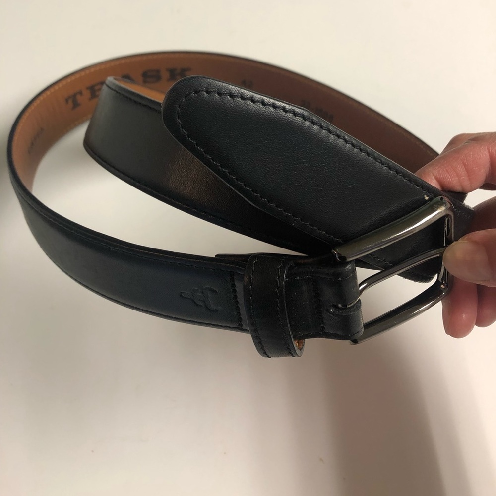 Mens Trask Authentic Leather Belt